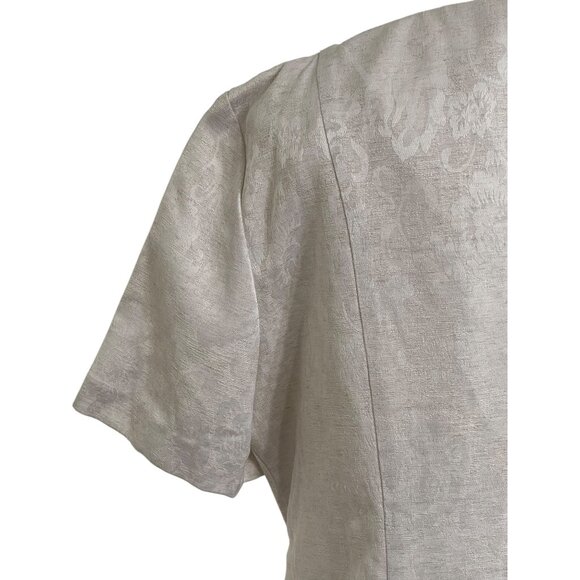 Perceptions Womens Floral Textured Jacket Size 14 Rayon/Polyester/Linen Blend - Picture 8 of 12